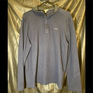 New Calvin Klein Navy Quarter Zip Jacket Large
